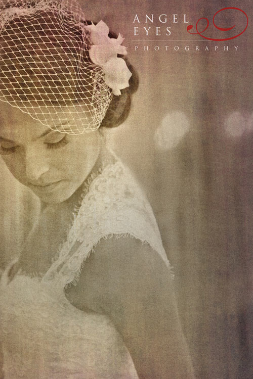 old hollywood photo bride distressed texture angel eyes photography chicago
