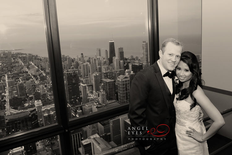 The Metropolitan Club at  Willis-Sears Tower Chicago downtown wedding (23)