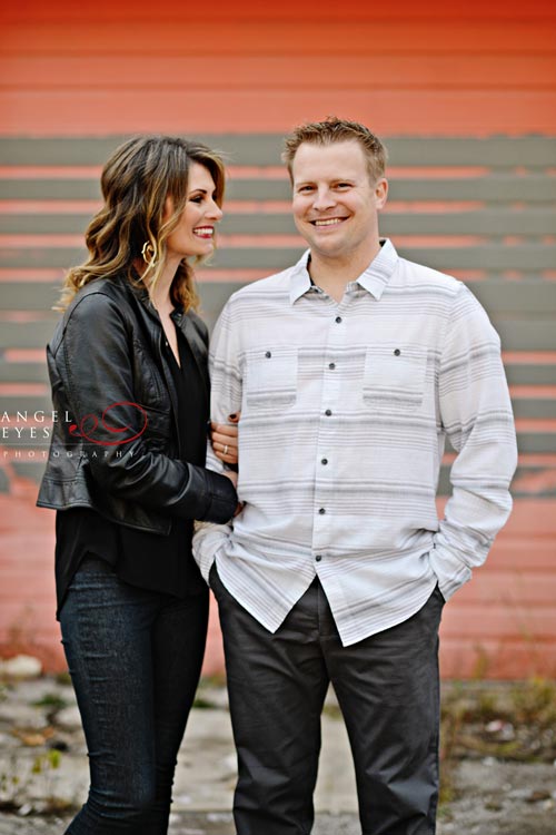 Fire fighter engagement session, photo shoot with fire truck, fireman engagement photos  (12)