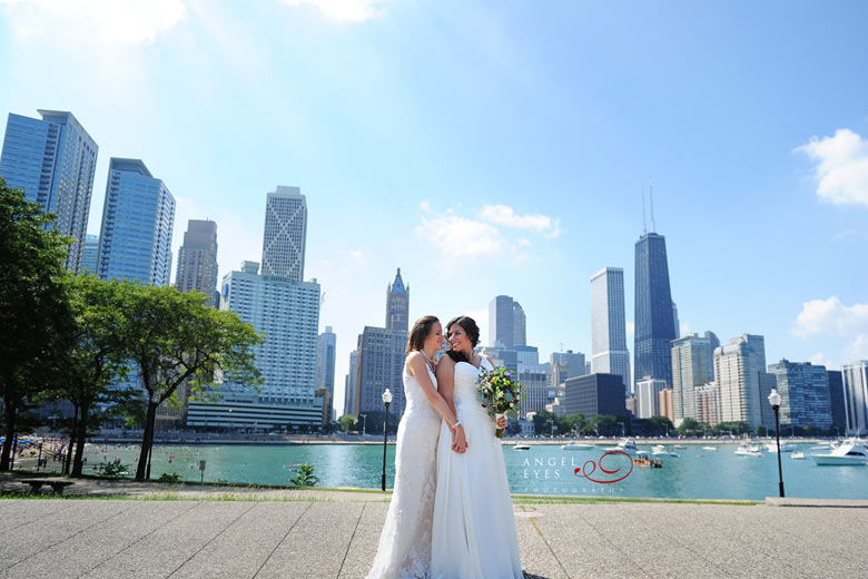 River's Restaurant wedding, Chicago reception venue, same sex wedding (13)