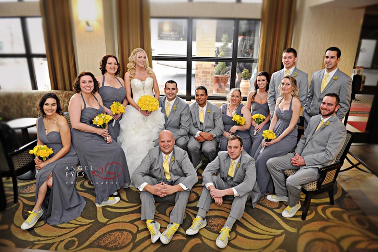 Naperville Riverwalk wedding photos, Yellow wedding flowers (18)