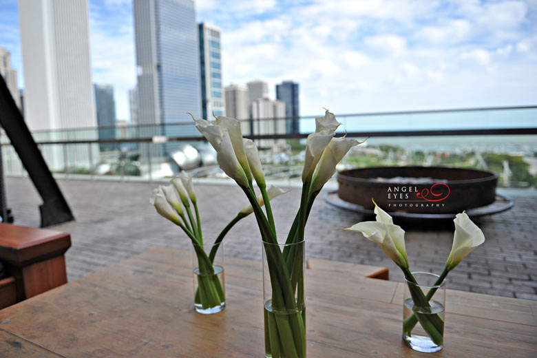 Cindy's Rooftop restaurant wedding photos, ceremony and reception with the best views in Chicago (23)