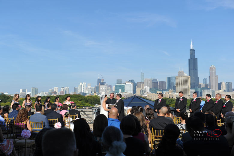 National Italian American Sports Hall of Fame wedding, Chicago skyline ceremony, unique venue (11)