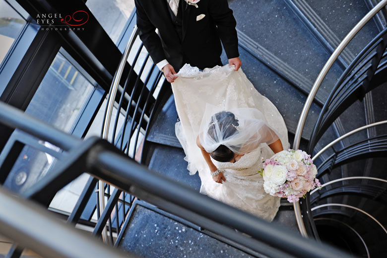 National Italian American Sports Hall of Fame wedding, rooftop skyline wedding photos in Chicago (1)
