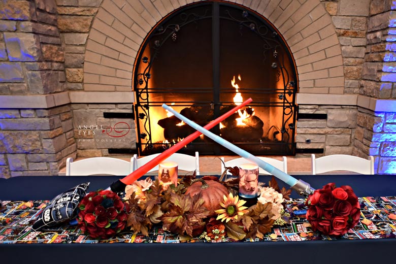 Star Wars wedding inspiration, Redfield Estate wedding in Glenview, Fun wedding photos (5)