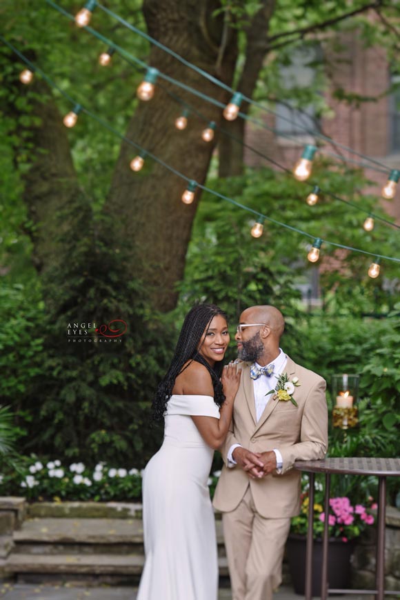 This image has an empty alt attribute; its file name is Outdoor-Wedding-ceremony-at-Firehouse-Chicago-The-Blake-wedding-dress-by-BHLDN-Intimate-daytime-wedding-unique-Chicago-venue-9.jpg
